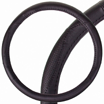 Оплетка SKYWAY Art-2 L (390-410мм) Черная экокожа